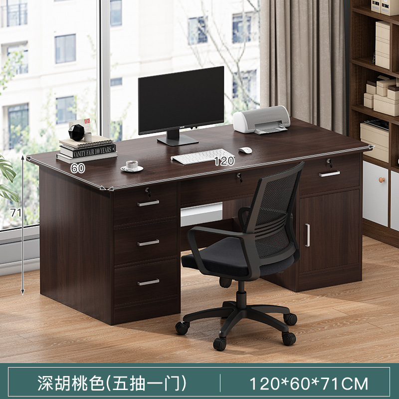 Escritorio para computadora Escritorio para hogar Escritorio simple Librería Escritorio integrado Dormitorio Apartamento pequeño Escritorio de aprendizaje de escritura para estudiantes