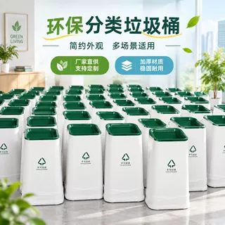 可定制中国邮政银行邮储银行大堂不锈钢可回收不可回收分类垃圾桶