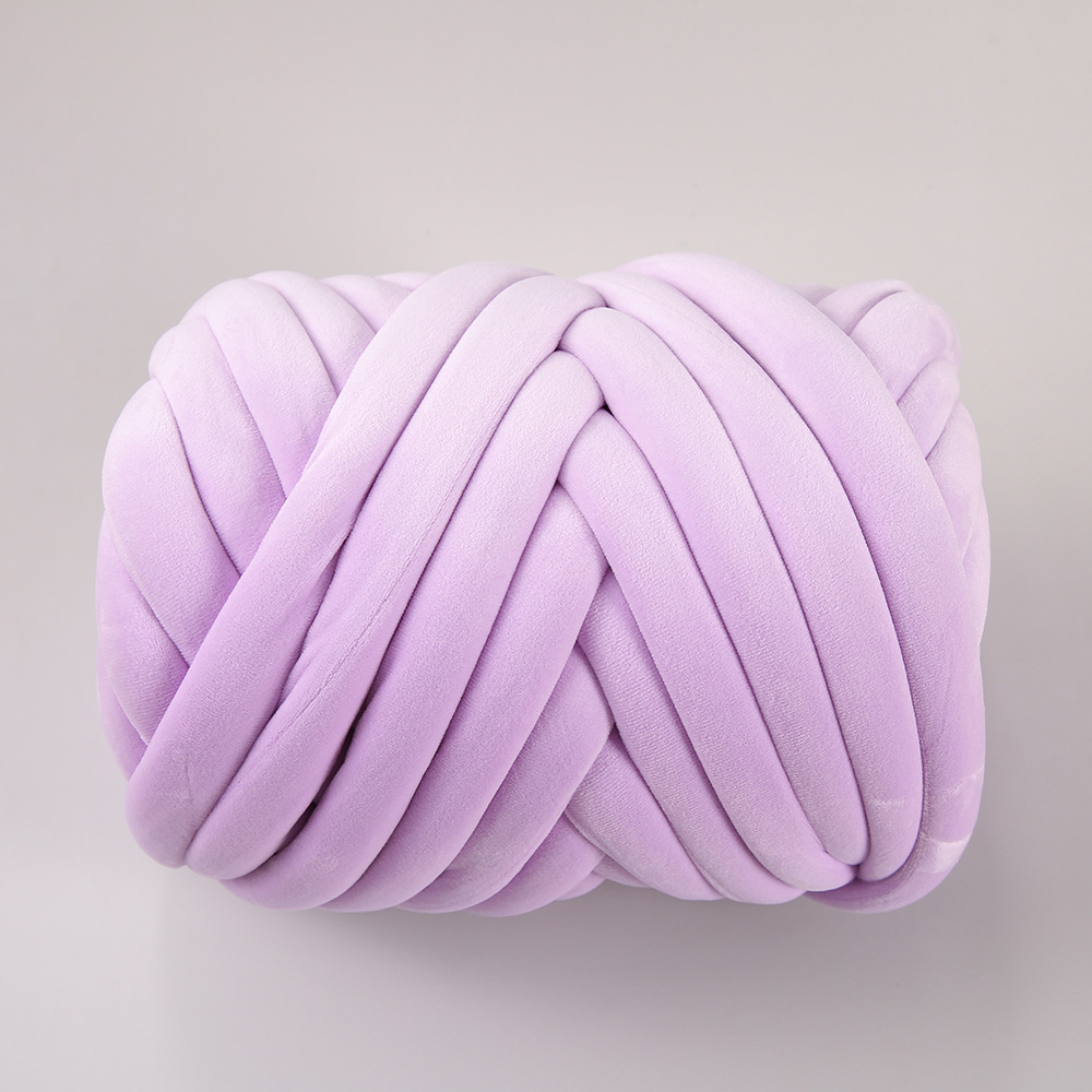 Terciopelo ultra grueso islandés hilo de lana relleno de algodón grueso tejido a mano DIY almohada bolsa línea de choque bebé