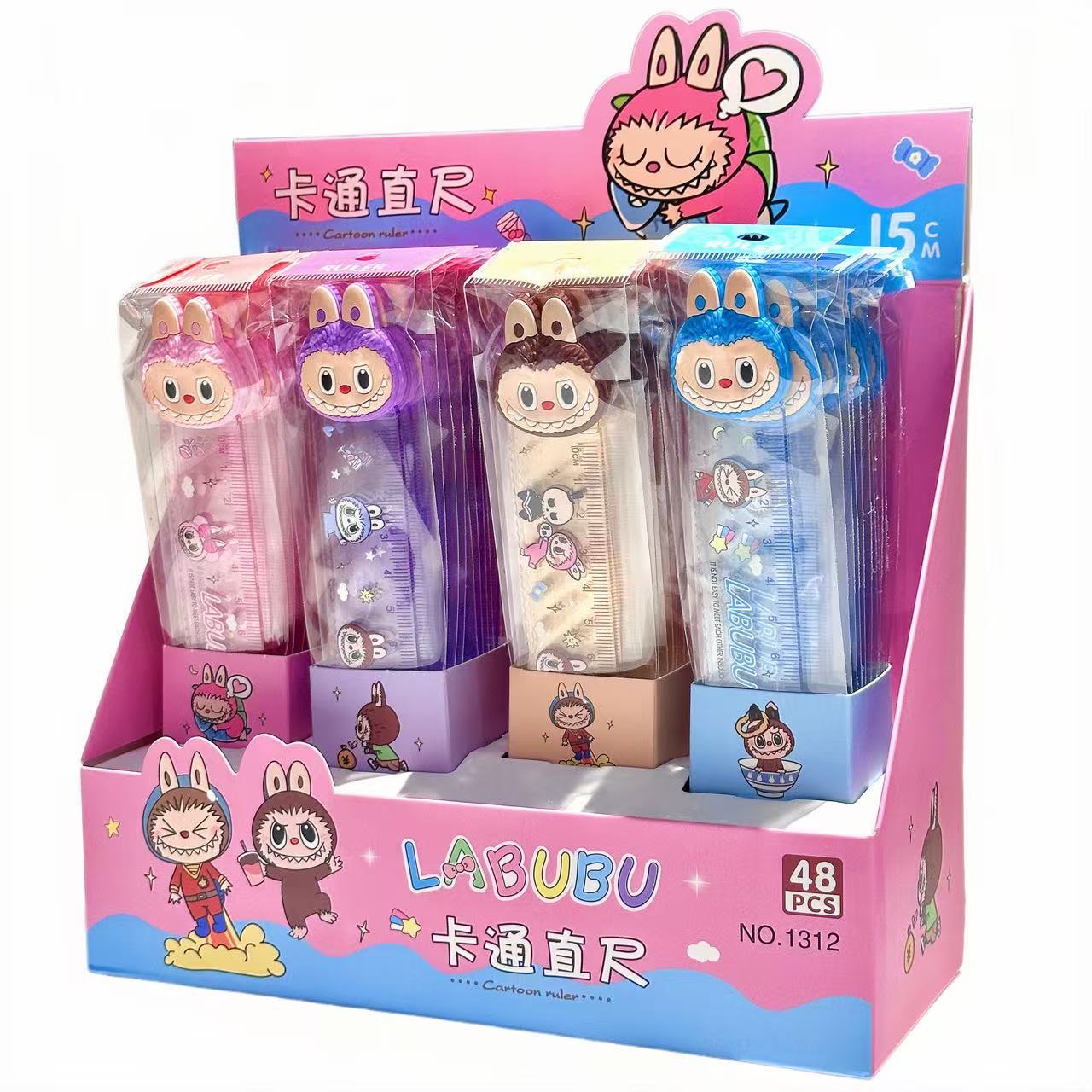 Paño pequeño pegamento suave modelado 15cm regla recta de alto valor creativo regla de onda para estudiantes de papelería pequeños regalos