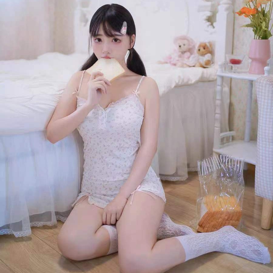 大碼情趣內衣純欲吊帶裙日系碎花裙性感大胸包臀裙東南亞跨境睡裙