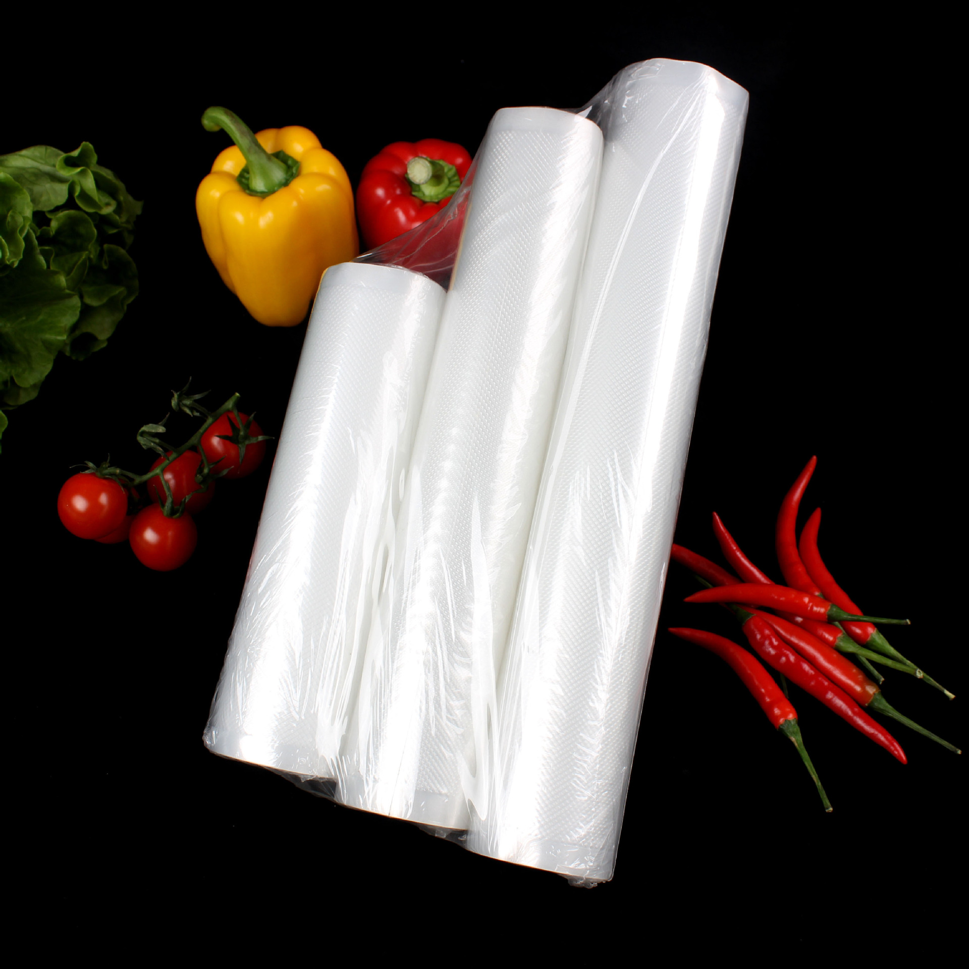 抽真空尼龙袋现货家用熟食保鲜密封压缩塑封袋网纹路真空食品套装