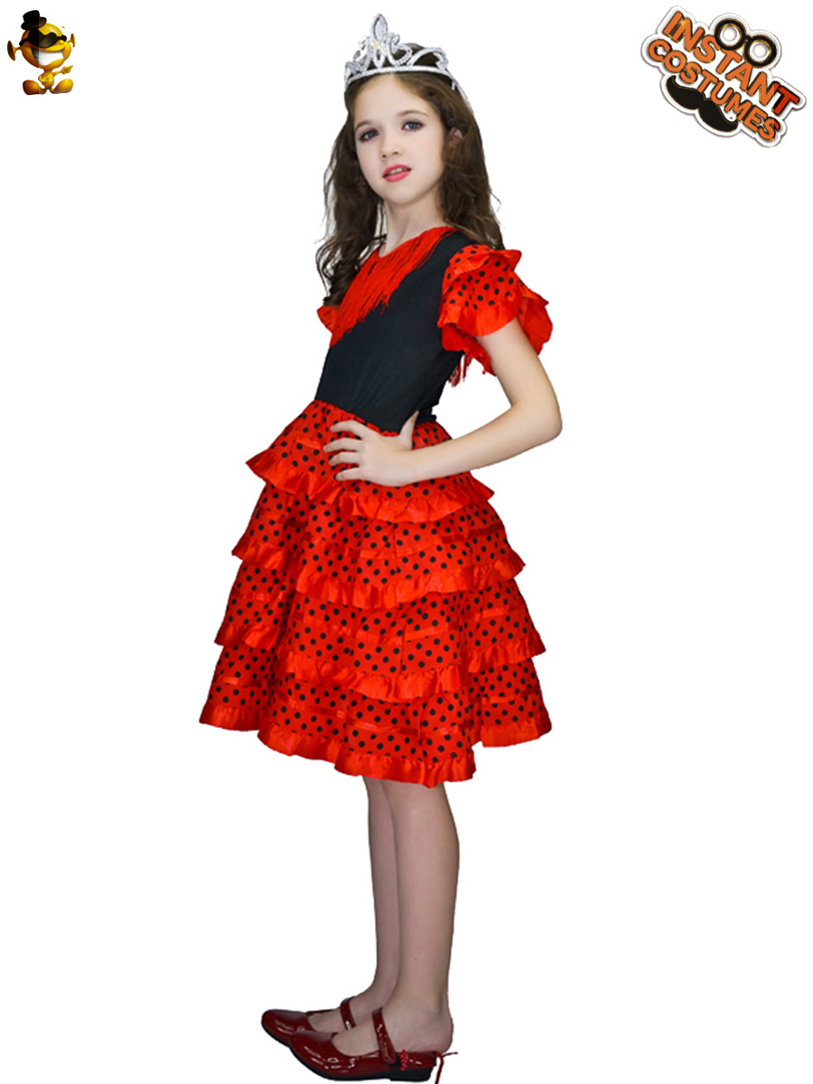 Vestido de princesa para niños traje de rendimiento traje de fiesta disfraz cosplay etapa traje de juego de rol traje de rendimiento