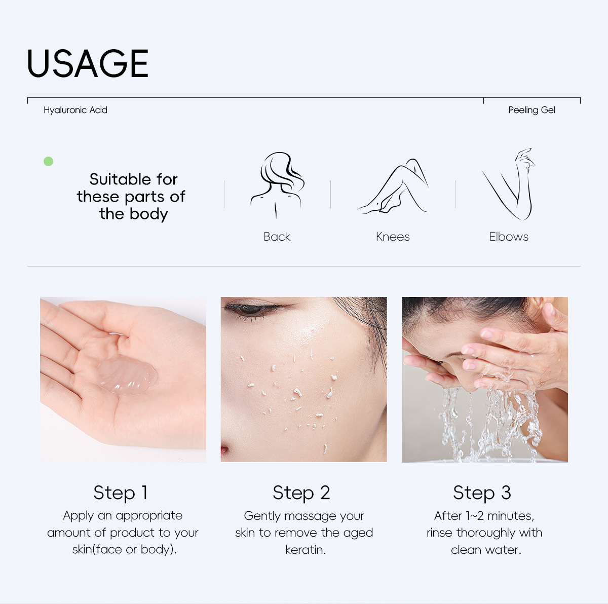 Cross-border new product quiyum Hyaluronic acid Exfoliating Scrub 50g for cleansing facial skin is in stock and available for delivery from the manufacturer undefined