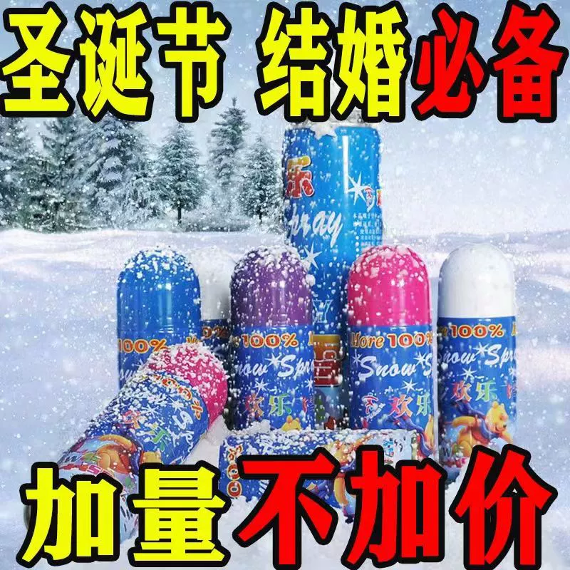 Белый большой емкий распылитель, со снежинками