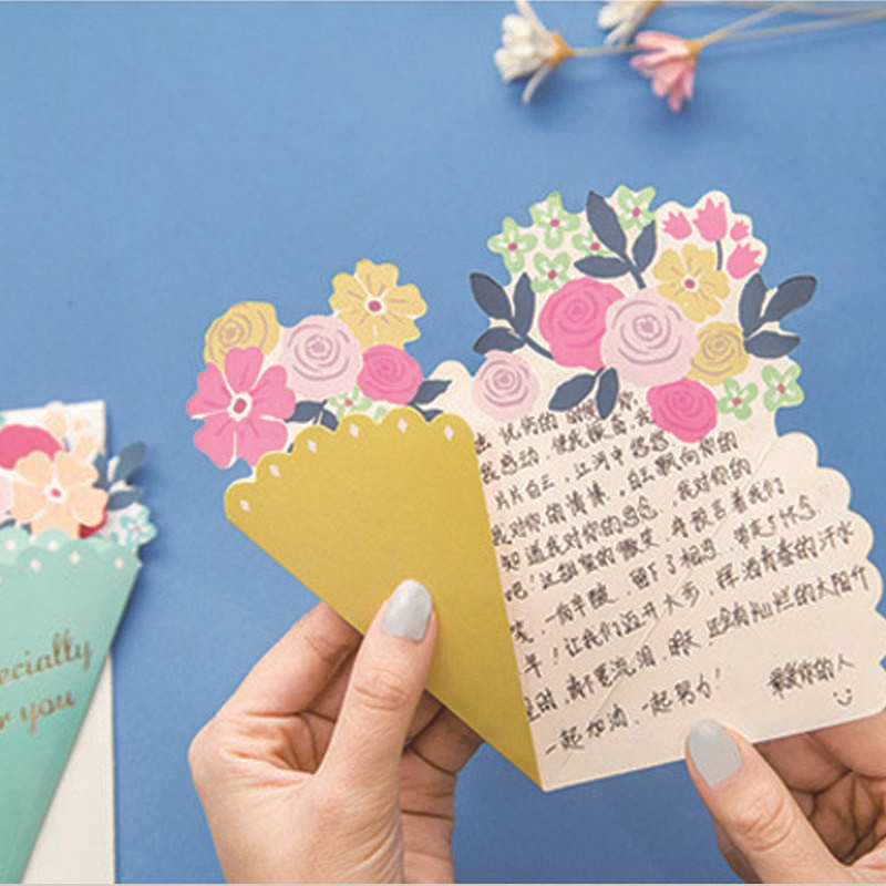 12g Weight card Event & Party Supplies Birthday Occasion Flower Pattern Japanese Style Style Print Craft Japanese Style Flower Paper Birthday Card 4