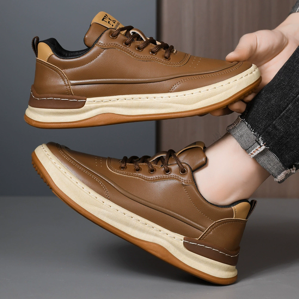 Мужская обувь европейской станции Весенняя и осенняя кожаная обувь клоуна с кривой головой