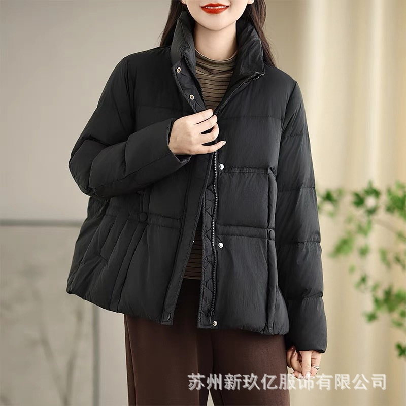 Winter fashionable keep warm solid color down jacket