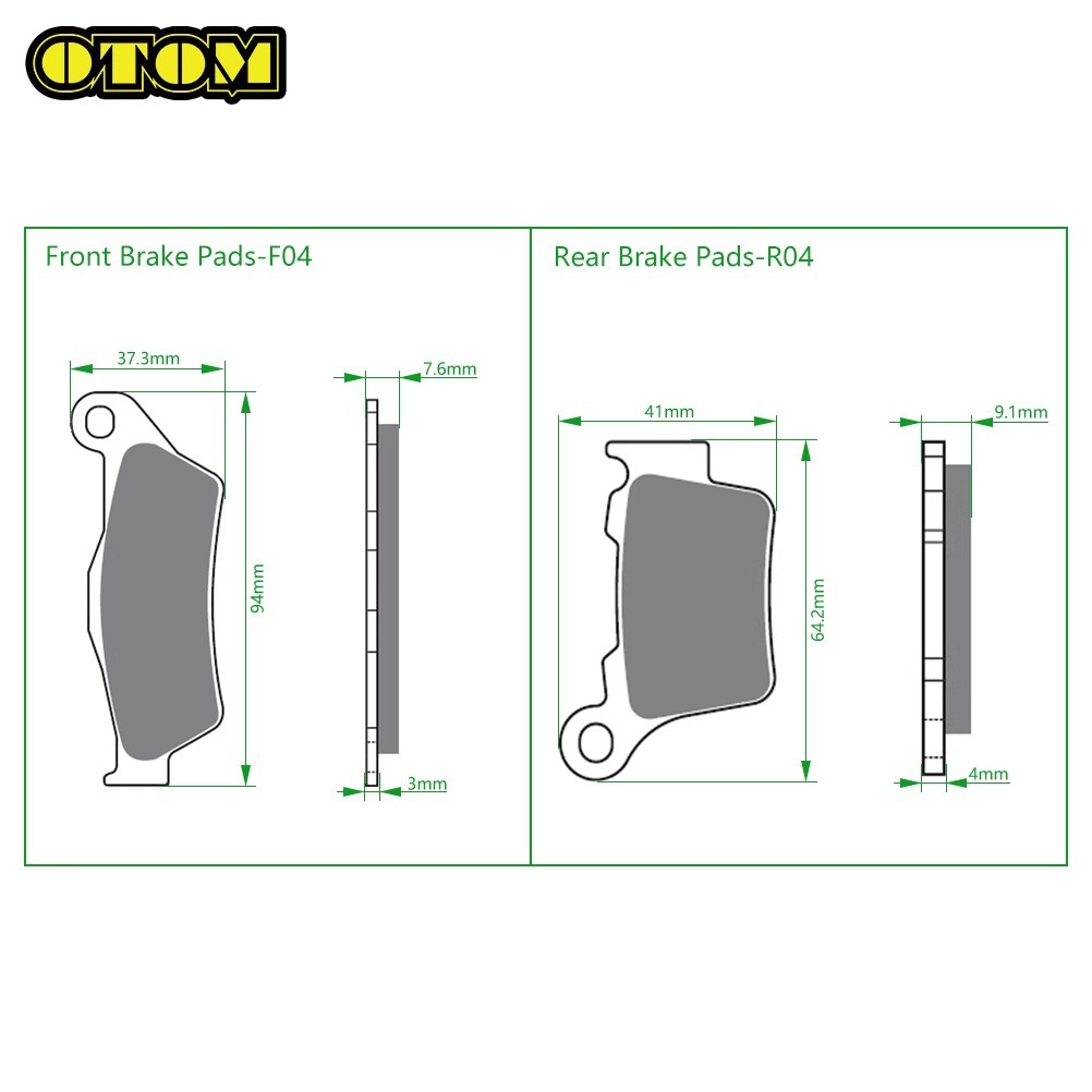 Keweisi brake shoe KTM husiwana constant ship off-road motorcycle front and rear brake pad disc brake pad