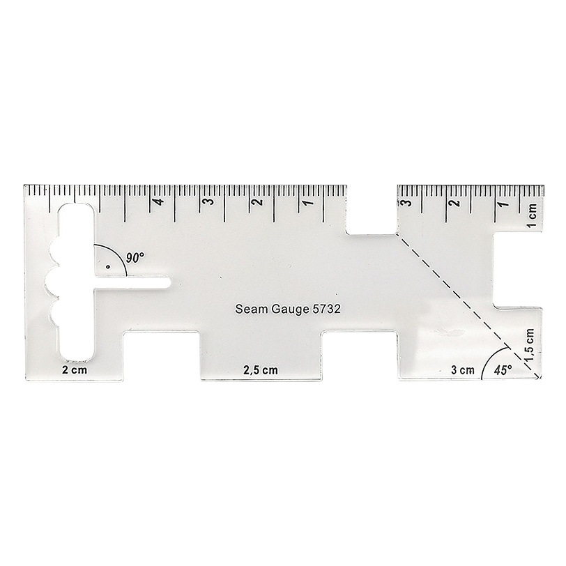 Medidor de espesor de aluminio herramienta de remiendo hecho a mano aleación de aluminio regla medidor de espesor de Keling yalic