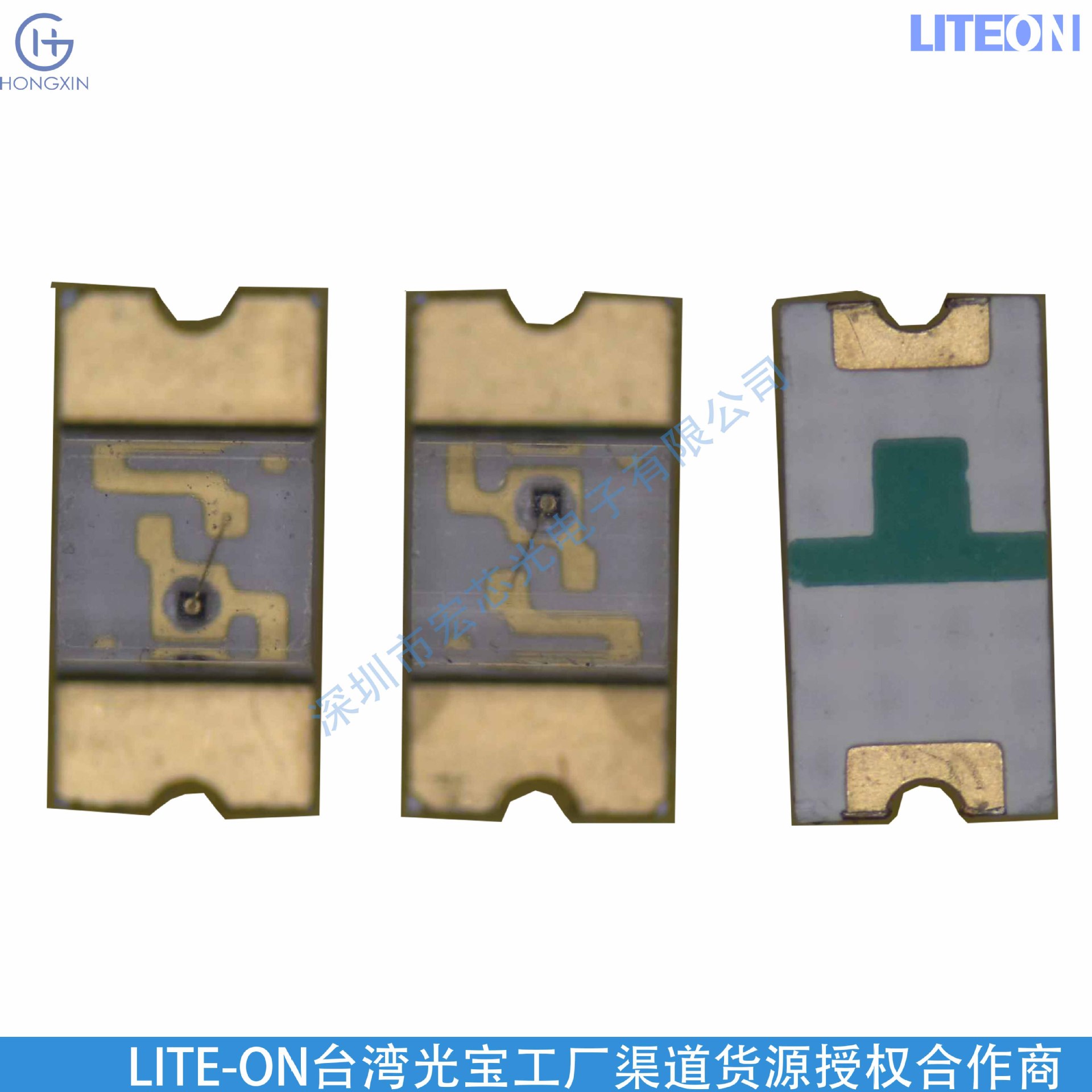 LTST-C230TBKT 1206 Front View, Blue Light, Rectangular with Flat Top, 1.50mm x 1.60mm