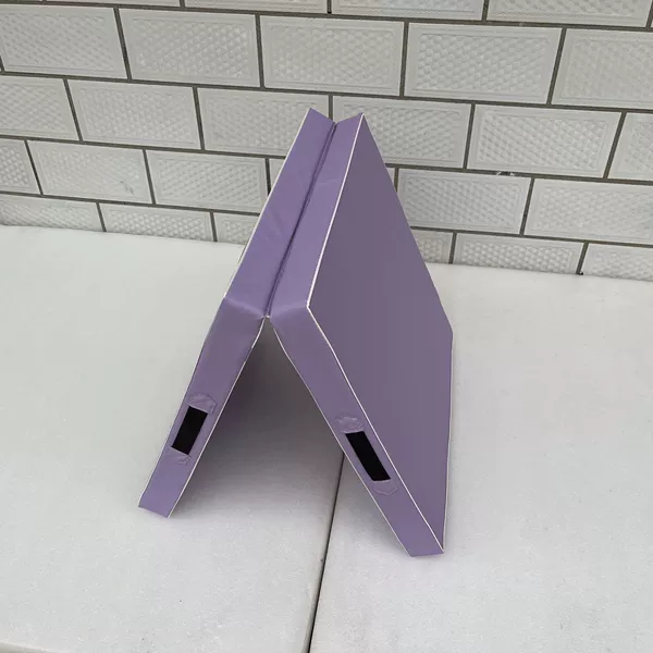 Pu leather light purple 2 folds 100*50*5