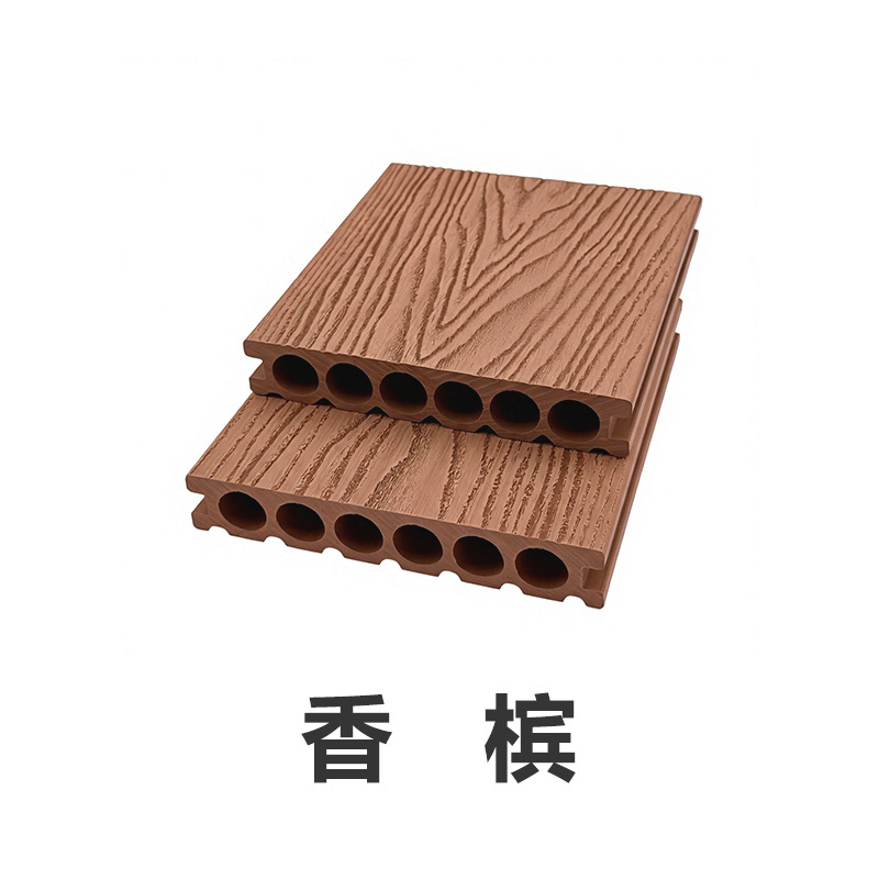 Piso de Madera Plástica Coextruida para Exterior Impermeable y Antideslizante para Patio y Terraza