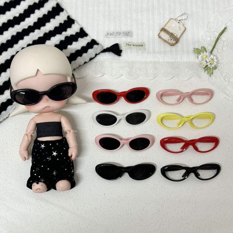 Zsiga Gazi Sister Cat-Eye Sunglasses Length 9cm Glasses Nyota Tata Crying Doll Potato Doll Dress-Up Accessories Zsiga Gazi Sister Cat-Eye Sunglasses Length 9cm Glasses Nyota Tata Crying Doll Potato Doll Dress-Up Accessories