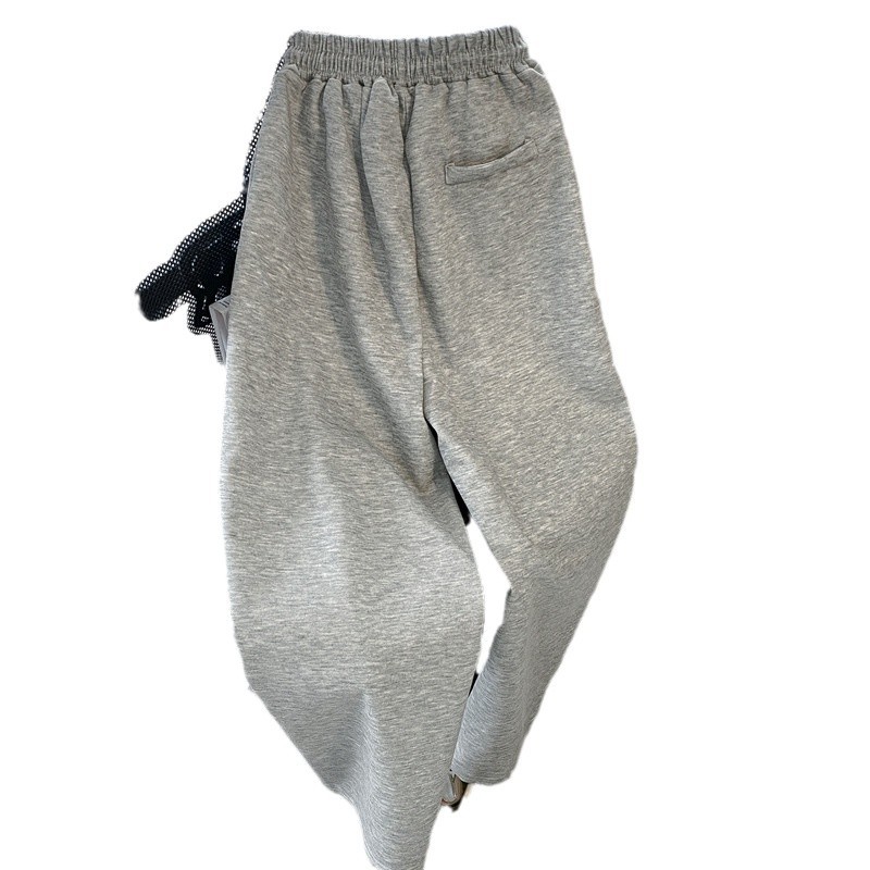 Pantalones Deportivos de Tiro Alto y Corte Recto para Mujer, Cintura Alta, Corte Holgado, para Otoño