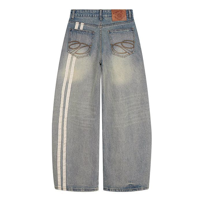 Jeans wide leg para mujer de tiro ancho y ajuste relajado_voghion.com