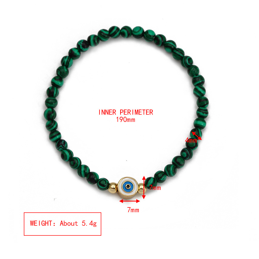 Fashion Eye Copper Beaded Bracelets 1 Piece