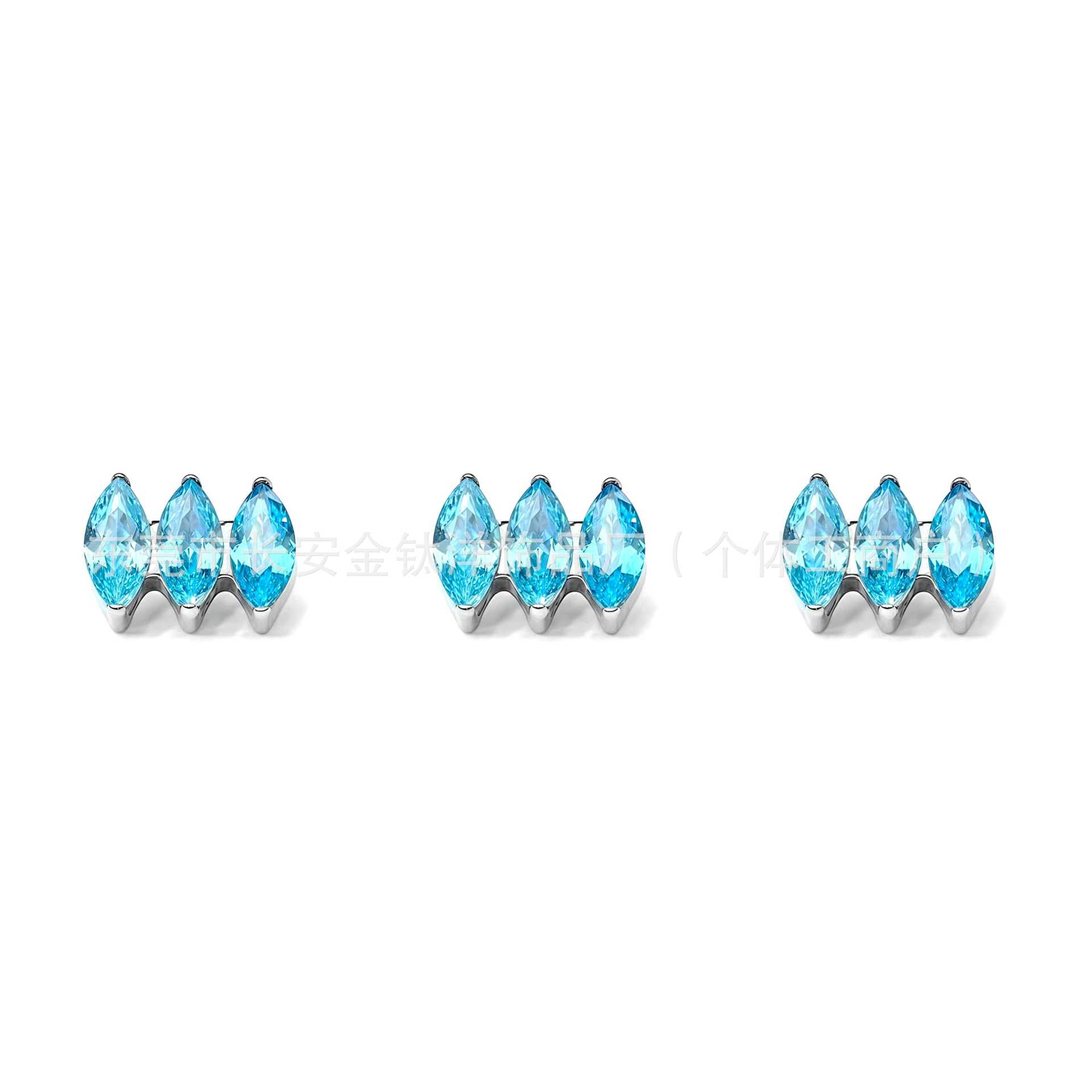 Pointed titanium steel lip stud product view