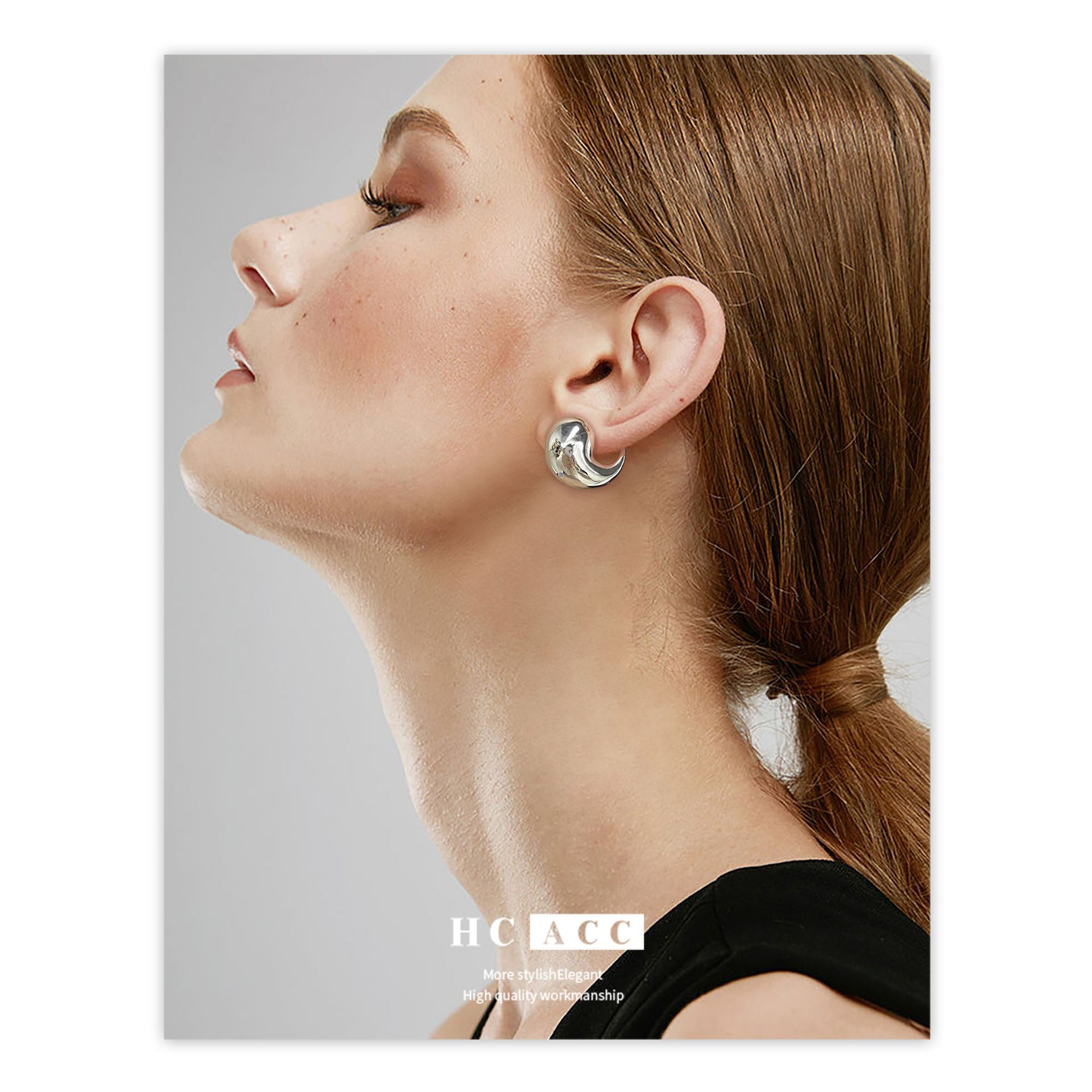 new-fashion-golden-comma-earrings-female-niche-design-high-grade-light-luxury-bean-earrings-925-silver-needle-earrings new-fashion-golden-comma-earrings-female-niche-design-high-grade-light-luxury-bean-earrings-925-silver-needle-earrings