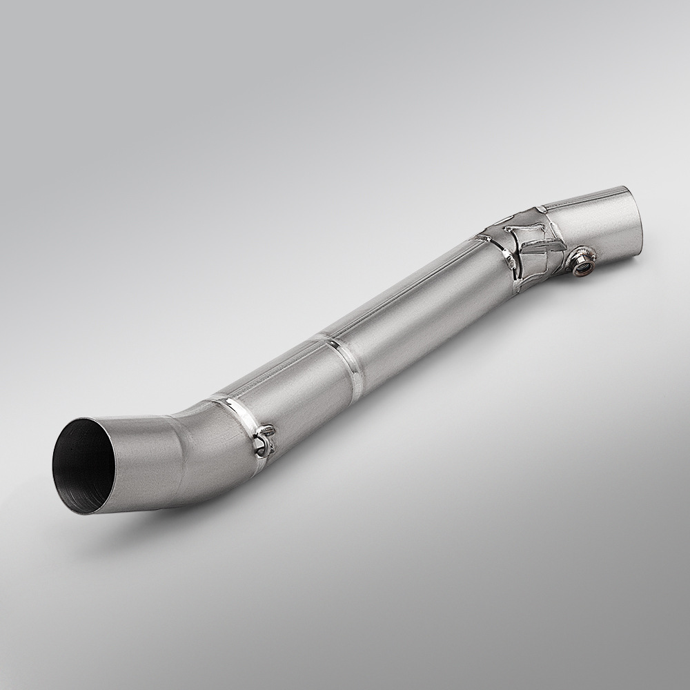 Motorcycle modification ZX6R Maverick 636 titanium alloy mid-section exhaust pipe, non-destructive direct fit for 2024-2026 models