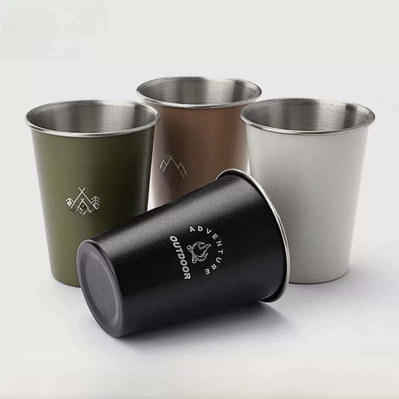 Travel handheld foldable storage system stainless steel for camping, set