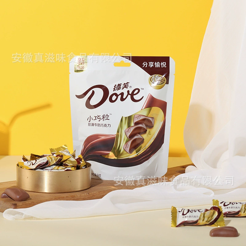 Пакет шоколада (Dove) 84 г, ассорти мини — молочный, фундук, белый, тёмный