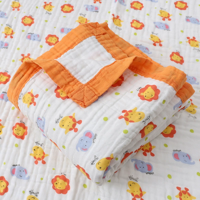 Марлевый детский мультяшный банный полотенце, duvet для младенца