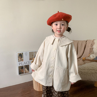 [Big Sale Style] Boys and Girls Tops Autumn New Children's Casual Cardigan Top Decorative Baby Girl Clothes