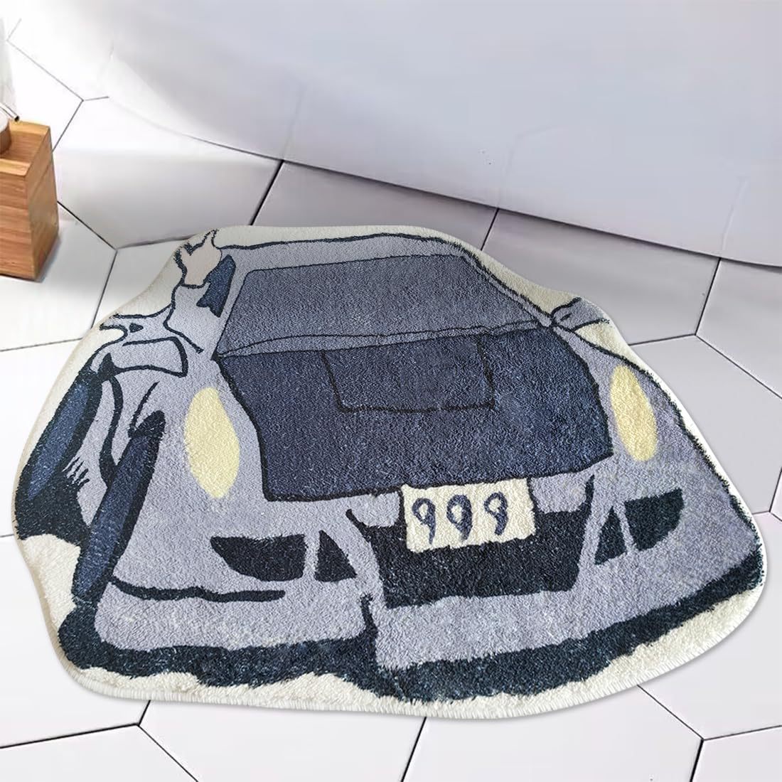 Cartoon Car Alien Faux Cashmere Floor Mat Children Bedroom Bedside Blanket Bathroom Floor Mat Room Decorative Mat in stock