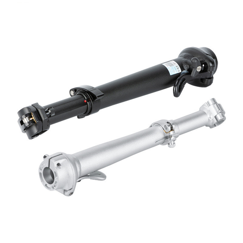 Dahon coche plegable tubo vertical aleación de aluminio de doble sección de ajuste telescópico incrustado de liberación rápida fija fila grande coche plegable tubo vertical