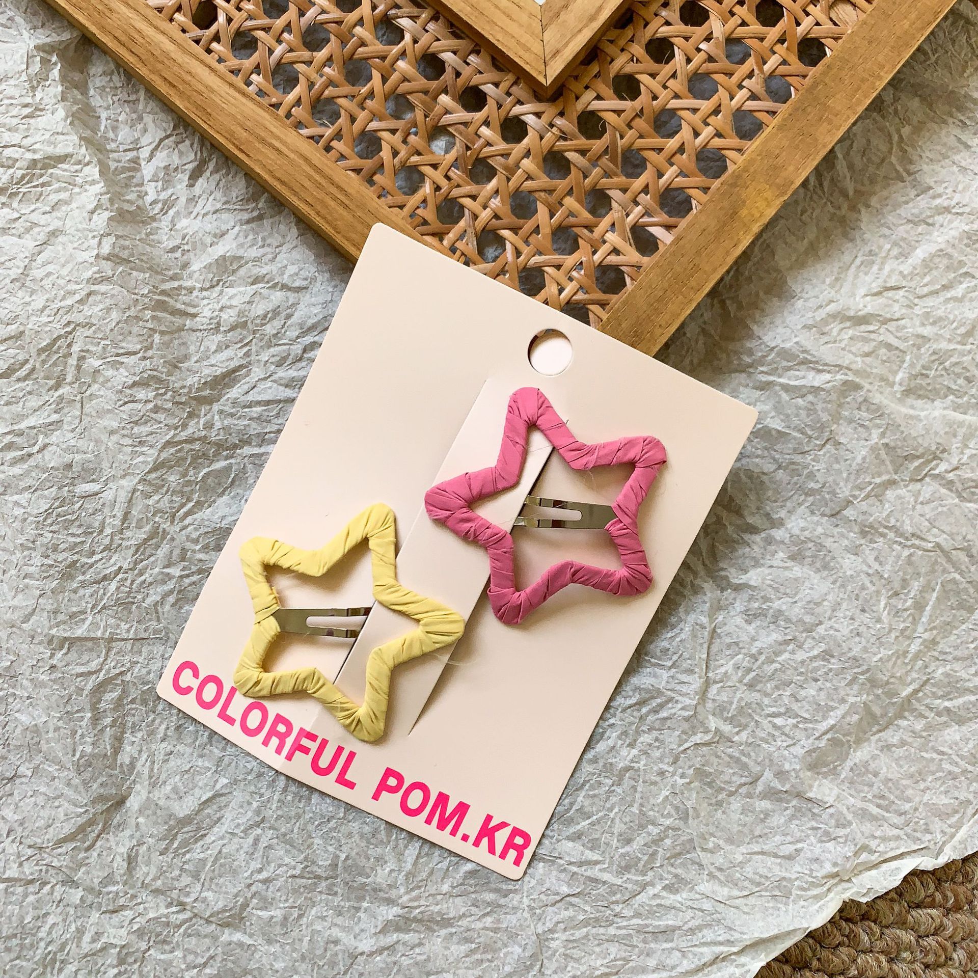 Sugar Pear ropa infantil niñas brocas de tela anillo para el pelo 2026 puntos de dibujos animados para niños brocas de pelo bebés accesorios para el pelo