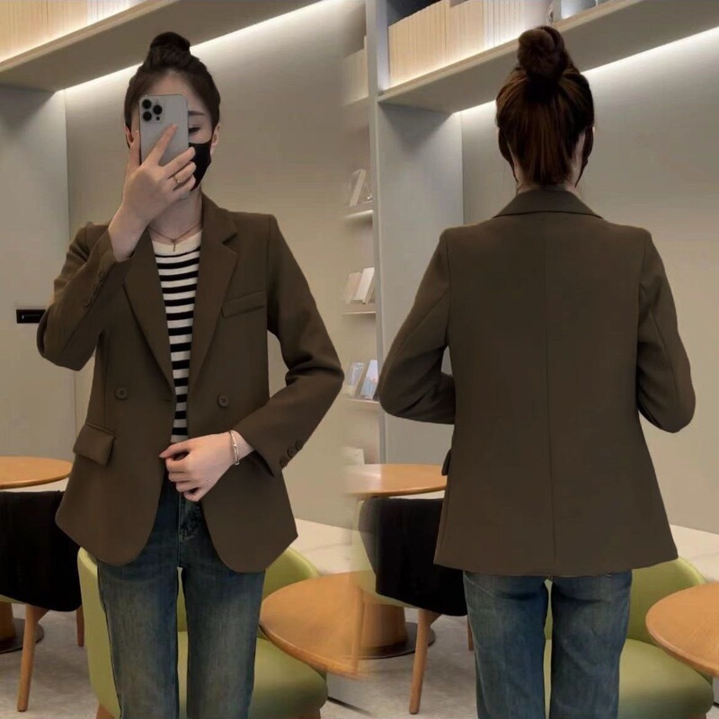 Women's blazer jacket for spring and autumn 2025, new style for petite women, casual and stylish, trendy and super good-looking Women's blazer jacket for spring and autumn 2025, new style for petite women, casual and stylish, trendy and super good-looking