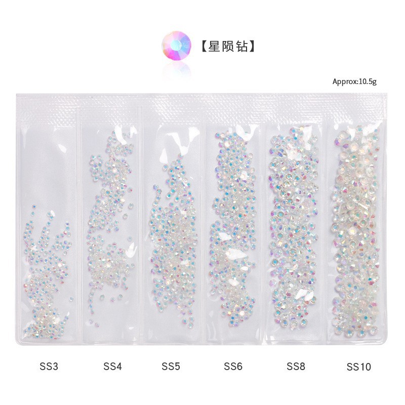 스타 다이아몬드 # 6개의 그리드가 있는 평평한 바닥 드릴