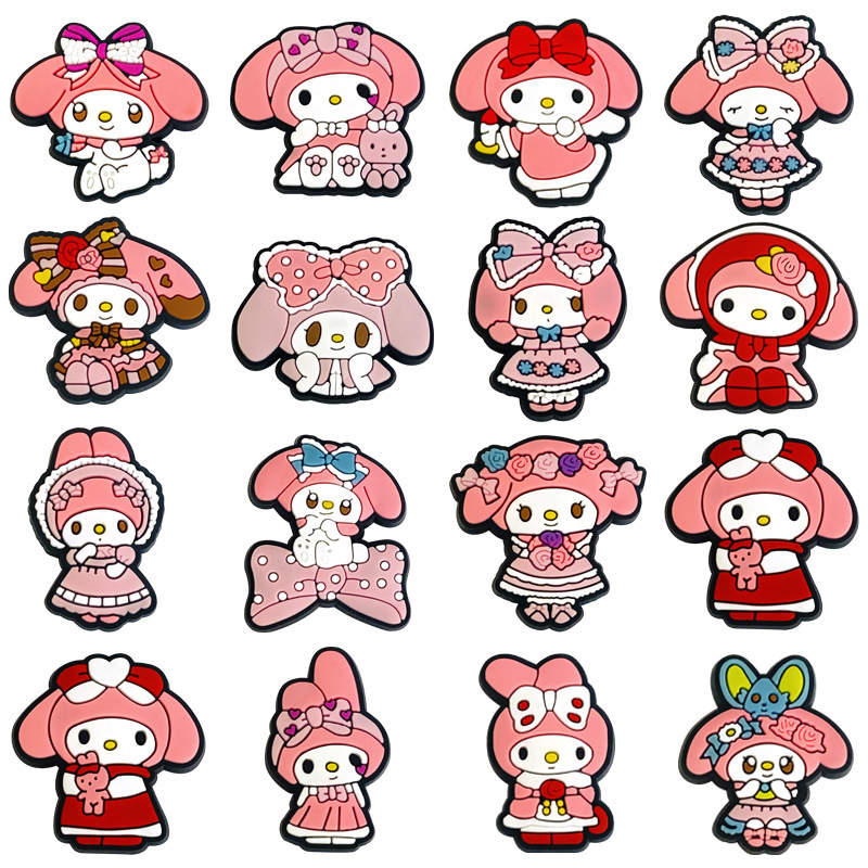 Sanrio meilti hole shoes shoe flower croc shoe buckle shoes accessories diy shoe accessories buckle