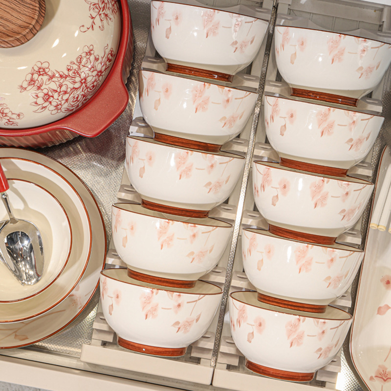 2025 New Bowl and Dish Set for Home Use, Light Luxury Ceramic Wedding Housewarming Gift Bowls, Plates, Chopsticks, Bowls, High-End Tableware 2025 New Bowl and Dish Set for Home Use, Light Luxury Ceramic Wedding Housewarming Gift Bowls, Plates, Chopsticks, Bowls, High-End Tableware