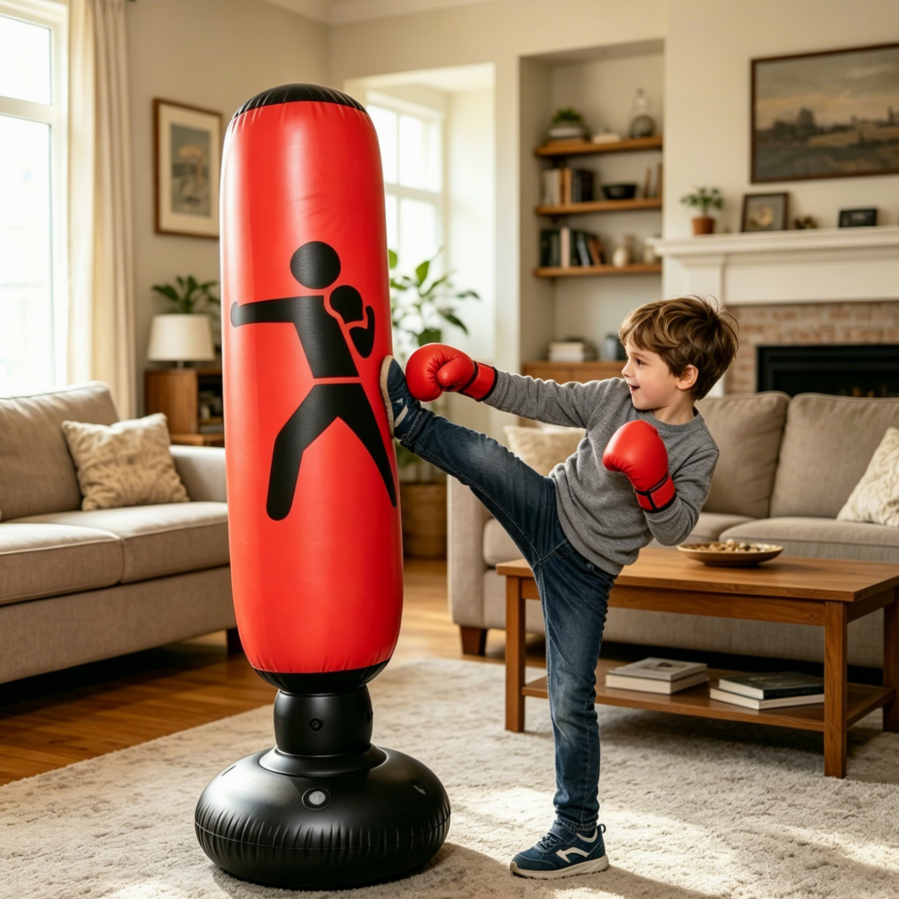 Children's boxing sandbag for adults
