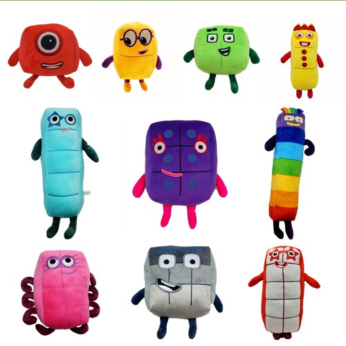Cross-border new Numberblocks digital building block doll doll children's mathematical enlightenment animation plush toy