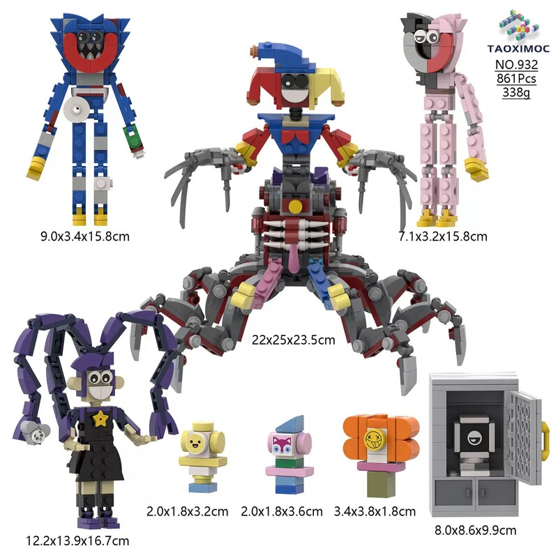 Poppy Playtime 4 Bobby's Game Time Season 4 Game Peripheral Toy Building Blocks Model Ornaments Poppy Playtime 4 Bobby's Game Time Season 4 Game Peripheral Toy Building Blocks Model Ornaments