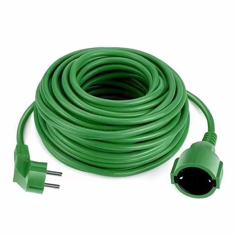 供应欧规公母头延长线法式公母对插线 欧标防水连接线三芯电源线