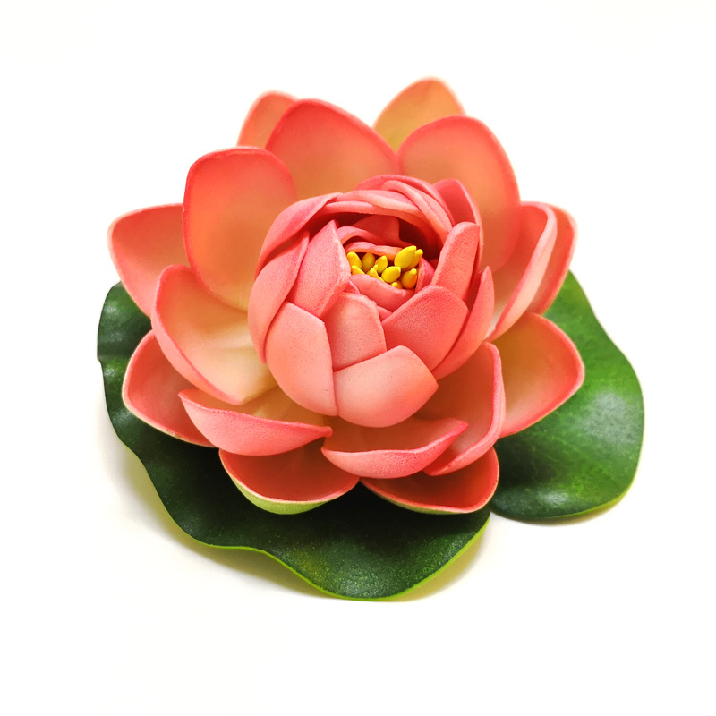 Lotus artificial hoja de loto para dormir Lotus falso loto danza accesorios piscina decoración Lotus EVA espuma flor eterna