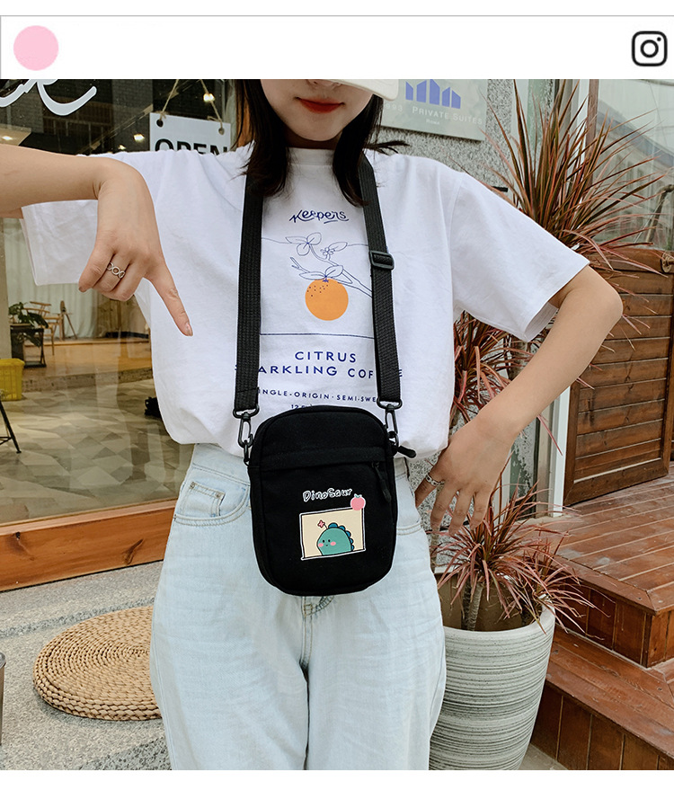 Summer small crossbody bag for girls, new small square crossbody bag for women, Japanese style small crossbody bag, casual retro style crossbody bag details Picture