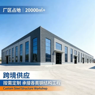 钢结构厂房定制Steel Structure Workshop跨境供应各类钢结构工程