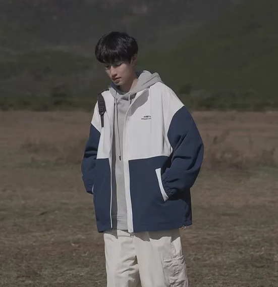 Hong Kong Style Jacket Boy's Coat Autumn Aviator Baseball Uniform Hat-less Collar Jacket All-match Yipi Handsome Hong Kong Style Jacket Boy's Coat Autumn Aviator Baseball Uniform Hat-less Collar Jacket All-match Yipi Handsome