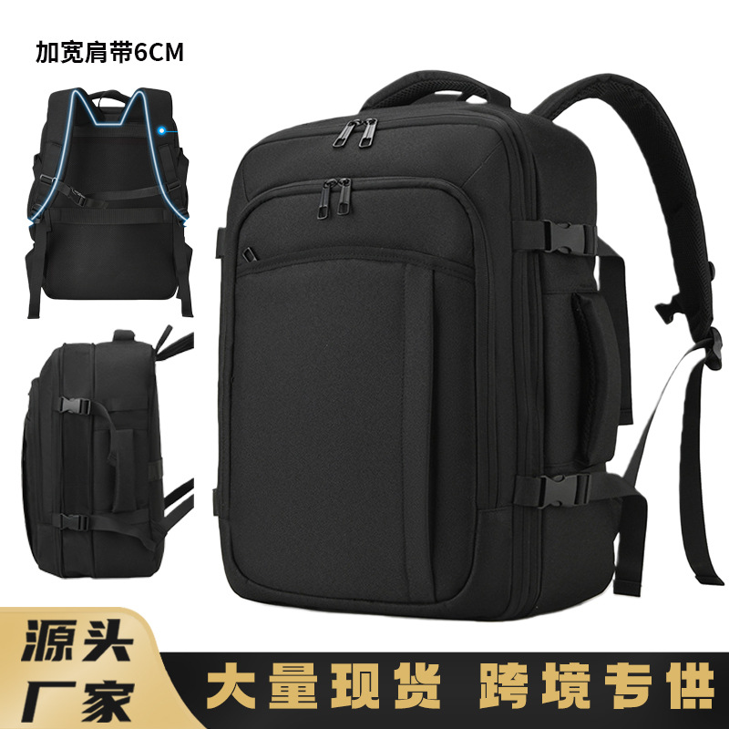 Mochila transfronteriza de gran capacidad, bolso de computadora para hombres, logotipo de impresión avanzada, mochila de viaje, mochila de hombro a prueba de rociadores