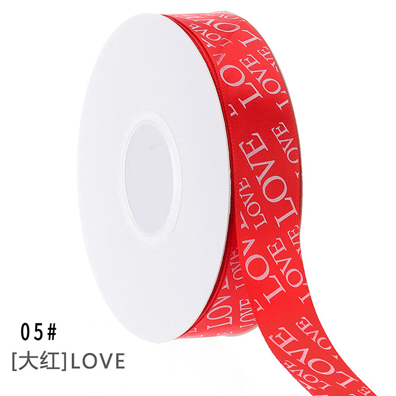 HUAXI AMOR pequeño amor flor embalaje cinta diy regalo de San Valentín decoración cinta de flores ramo cinta de flores