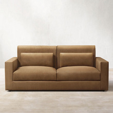 美国RH家具乡村复古天鹅绒布艺三人沙发现代简约客厅家用转角沙发