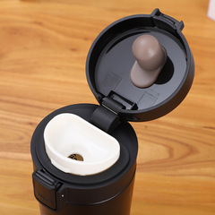 Jumping Lid 304 Stainless Steel Coffee Cup Office Water Cup Car Mount Large Capacity Direct Manufacturer Supply Business Insulated Cup