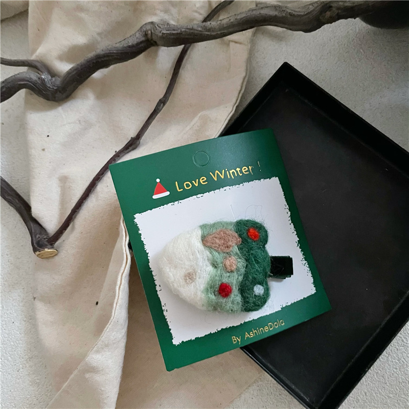 2023 Forcina Nuova Moda Carino Pupazzo di Neve Albero di Natale Vecchio Guanto Anatra Bocca Laterale Bang Clip_voghion.com