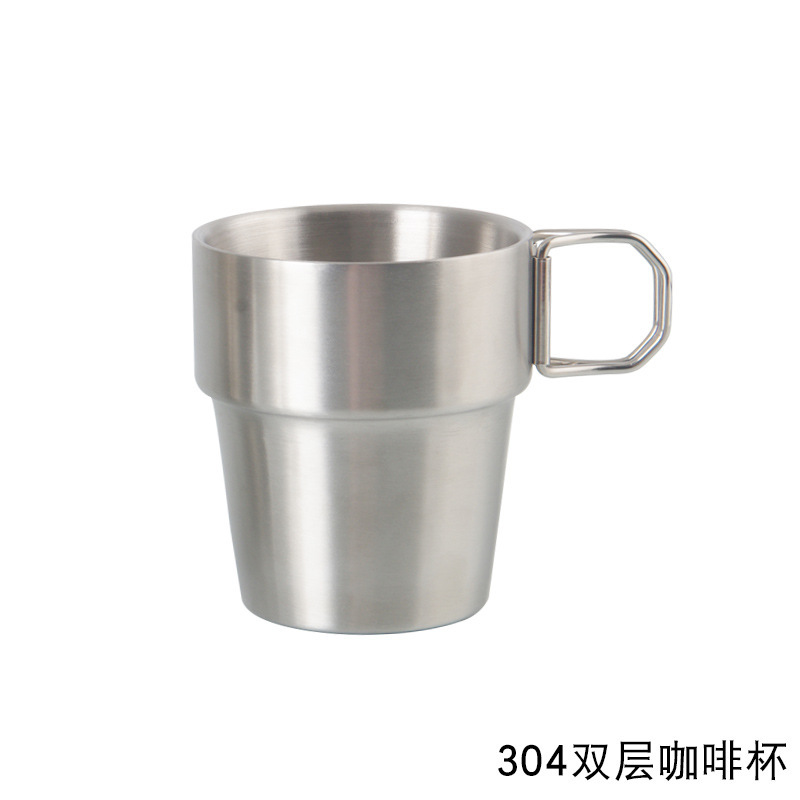 304 더블 레이어 커피 컵