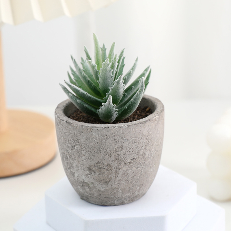 鉢植えのパルプの植毛の多い肉の鉢植えの家庭のデスクトップの事務室の置物をシミュレーションします。|undefined
